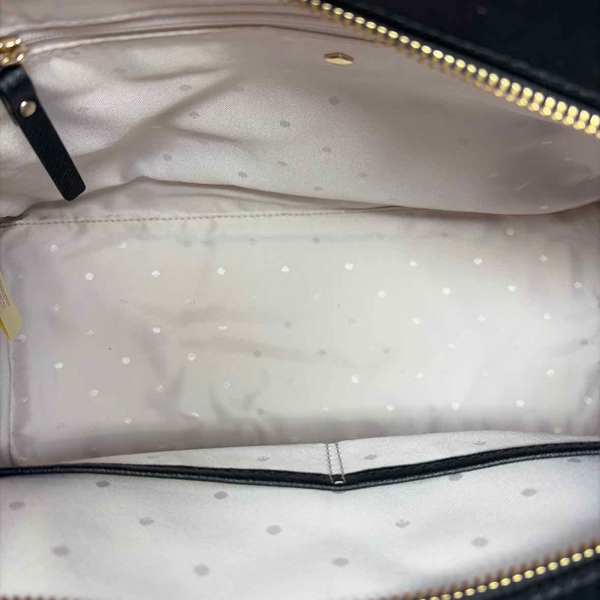 Pre-Owned Kate Spade Black/White Leather Handbag
