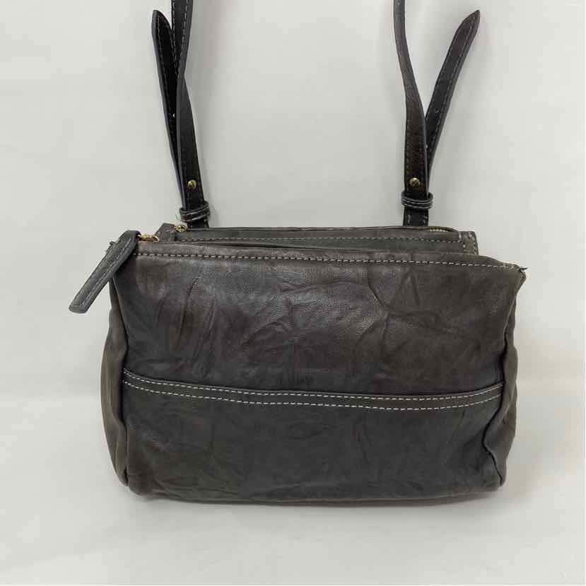 Pre-Owned Givenchy Grey Leather Designer Handbag