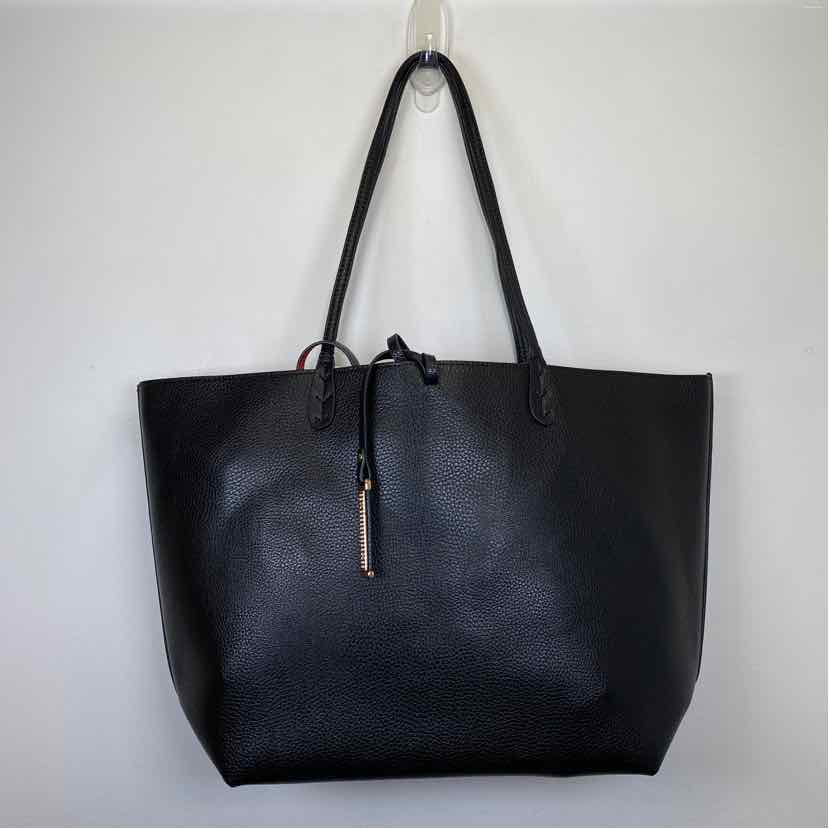 Boutique Black/Taupe faux leather Handbag
