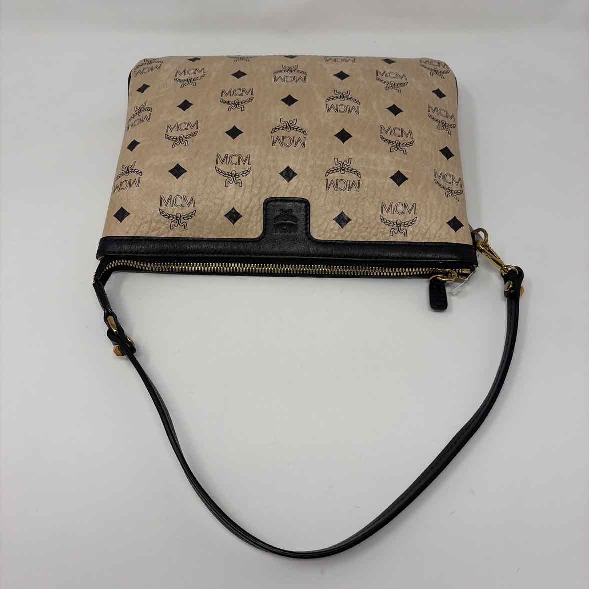 Pre-Owned MCM Beige Leather Designer Handbag