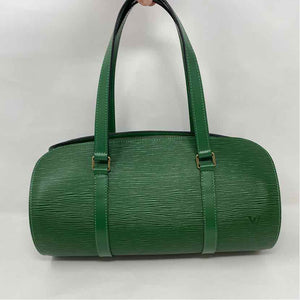 Pre-Owned Louis Vuitton Green Leather Designer Handbag