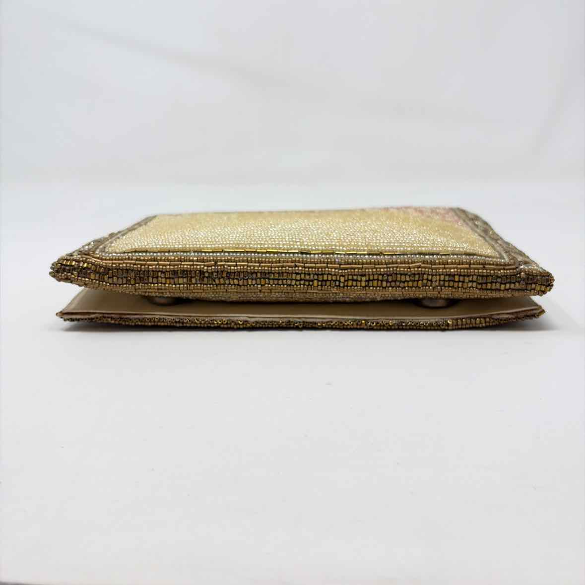 Pre-Owned Mary Frances Gold Multi Beaded Handbag