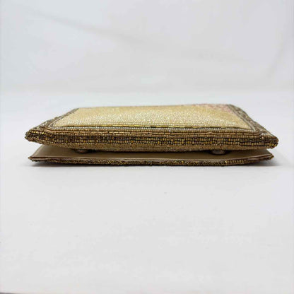 Pre-Owned Mary Frances Gold Multi Beaded Handbag