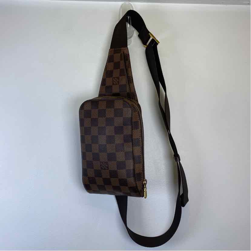 Pre-Owned Louis Vuitton Damier Eben Canvas Designer Handbag