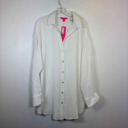 Pre-Owned Size XL Lilly Pulitzer White Casual Dress