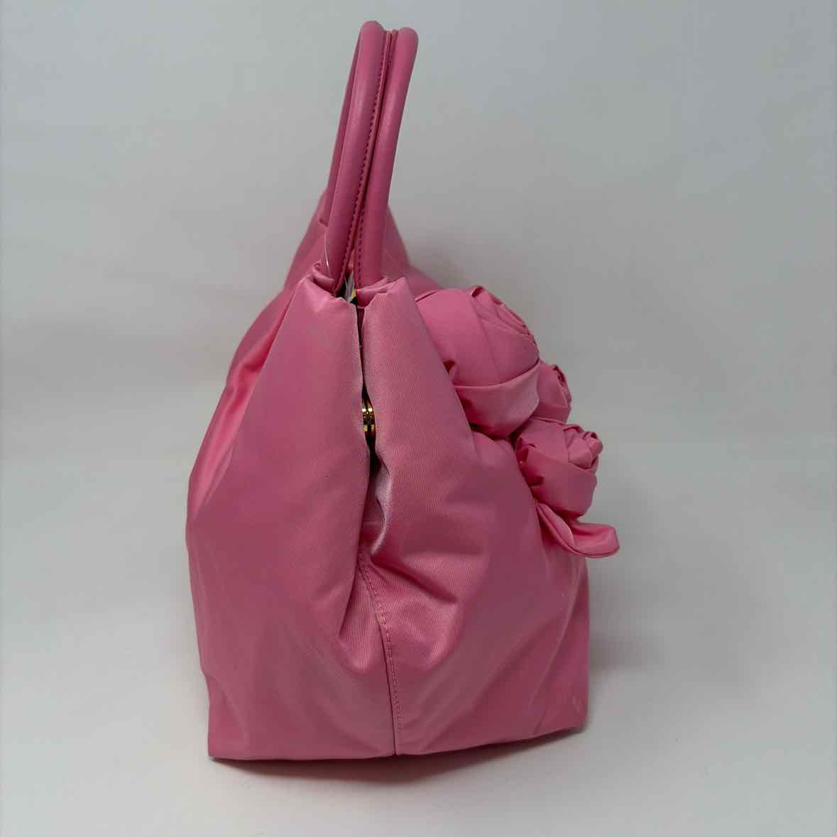 Pre-Owned Prada Pink Nylon Designer Handbag