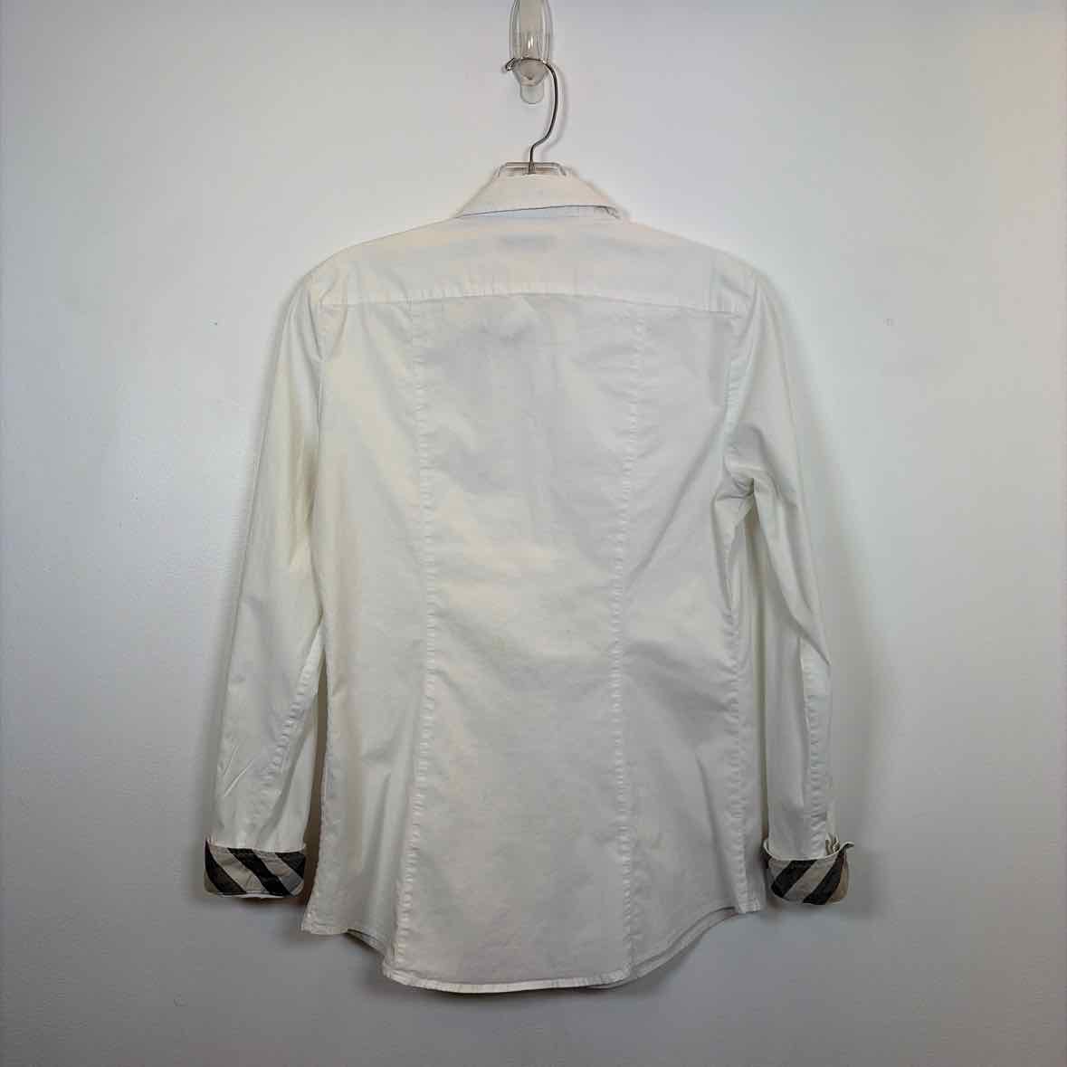 Pre-Owned Size M Burberry White Designer Clothes