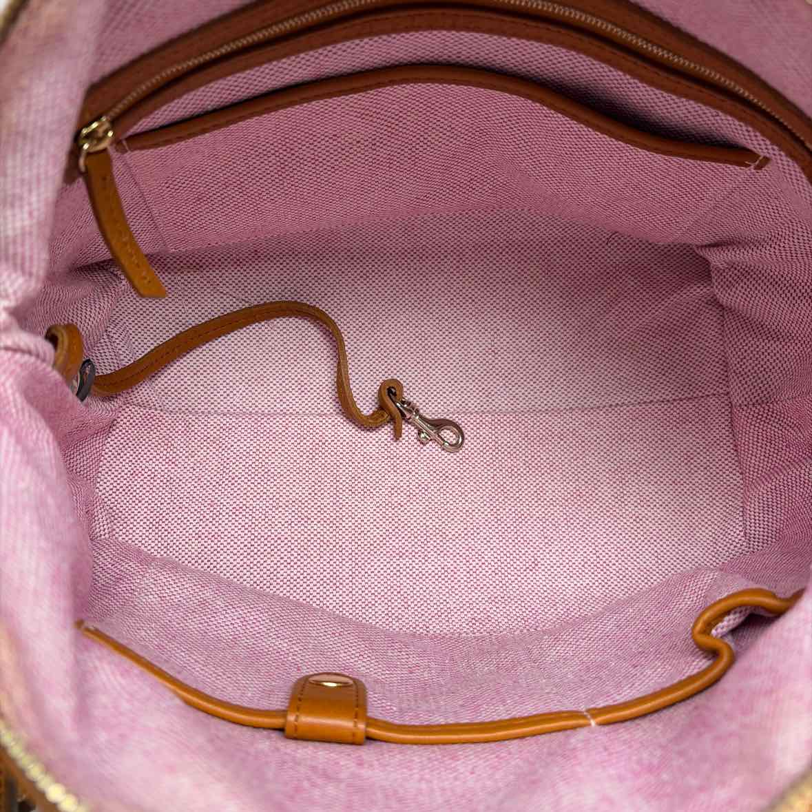 Pre-Owned Dooney & Bourke Cognac Leather Handbag