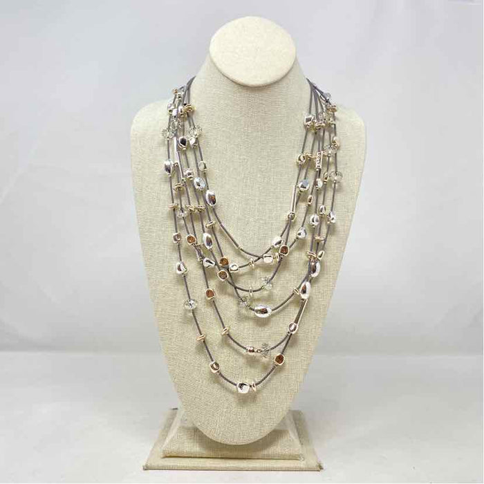 Pre-Owned Gillian Julius Silver Chains Necklace