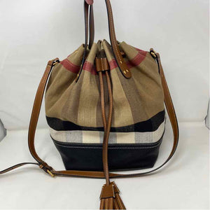 Pre-Owned Burberry Plaid Canvas Designer Handbag