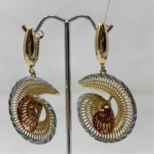 Tri Metal Metal Earrings