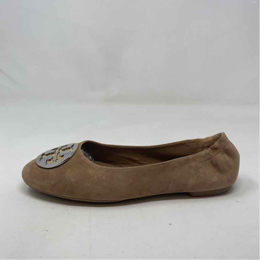 Pre-Owned Shoe Size 8 Tory Burch Tan Flats