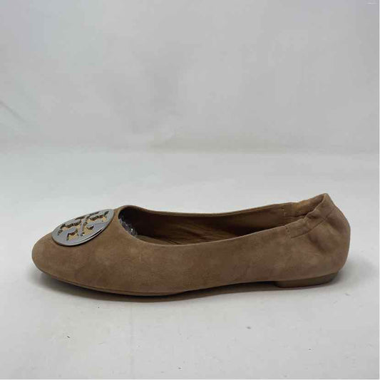 Pre-Owned Shoe Size 8 Tory Burch Tan Flats