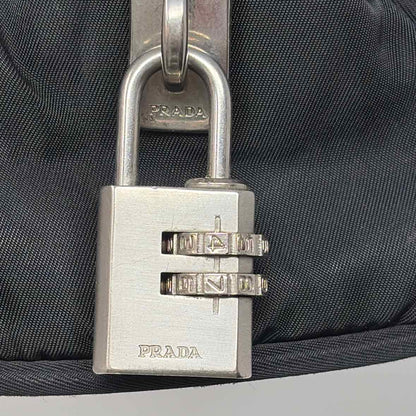 Pre-Owned Prada Black Nylon Designer Handbag