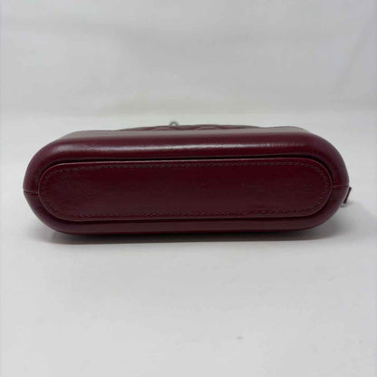 Pre-Owned Chanel Burgundy Leather Designer Handbag