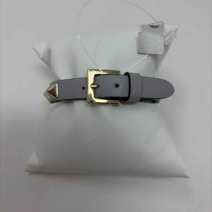 Pre-Owned Valentino Grey Leather Designer Jewelry