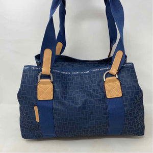 Pre-Owned Tommy Hilfiger Navy Nylon Handbag