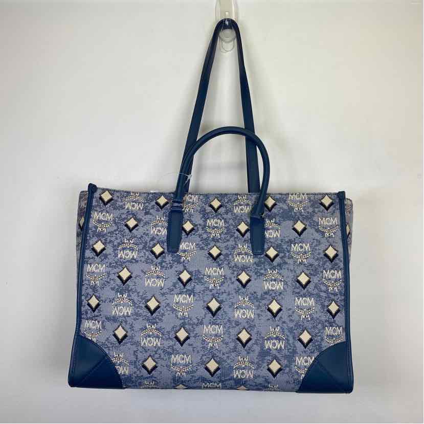 Pre-Owned MCM Denim Canvas Designer Handbag