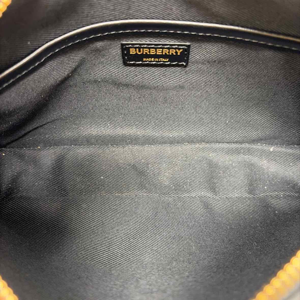 Pre-Owned Burberry Tan Multi Fabric Designer Handbag