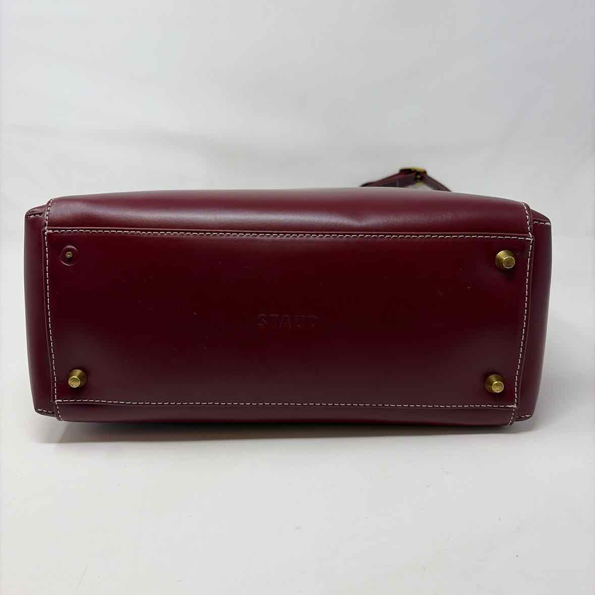 Pre-Owned Staud Burgundy Leather Handbag