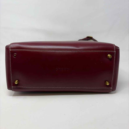 Pre-Owned Staud Burgundy Leather Handbag