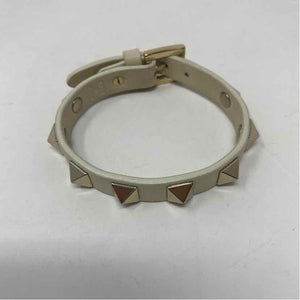 Pre-Owned Valentino Cream Leather Designer Jewelry