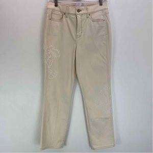 Pre-Owned Size 4/S White House Black Market Cream Jeans