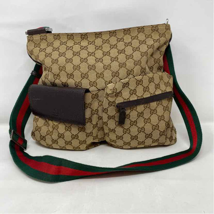 Pre-Owned Gucci Monogram Canvas Designer Handbag