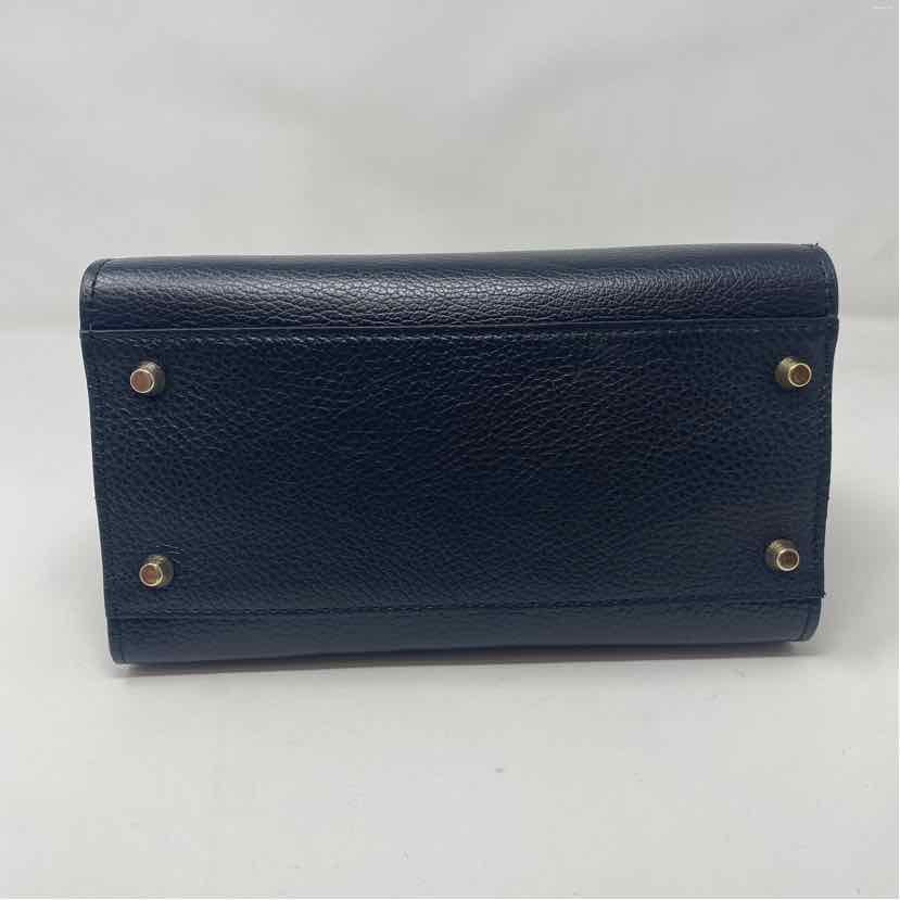 Pre-Owned Made in Italy Black Leather Handbag