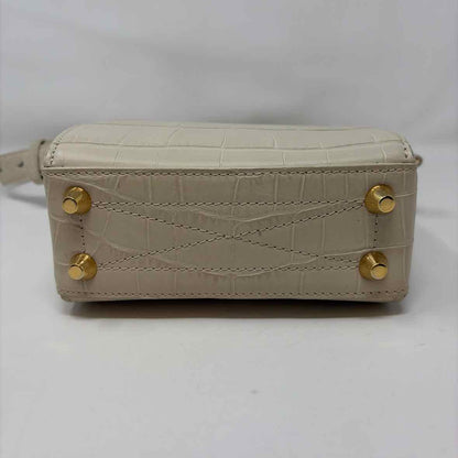 Pre-Owned Alexander McQueen Cream Leather Designer Handbag