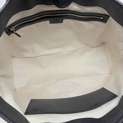 Pre-Owned Gucci Navy Canvas Designer Handbag