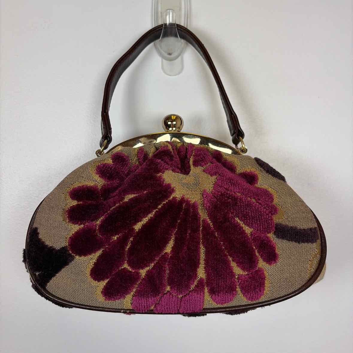 Pre-Owned Glenda Gies Purple Multi Fabric Handbag