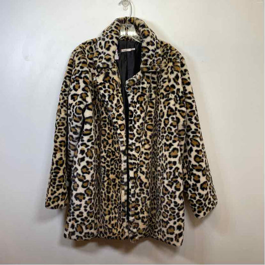 Pre-Owned Size L Mi Ami Leopard Coat