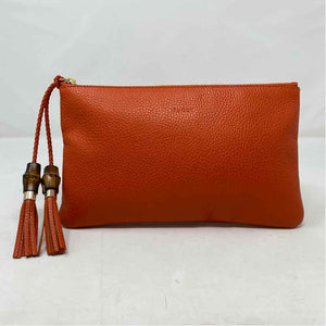 Pre-Owned Gucci Orange Leather Designer Handbag