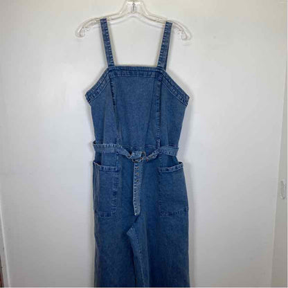 Pre-Owned Size 14/L Ashley Stewart Denim Romper