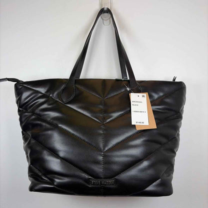 Pre-Owned Steve Madden Black Pleather Handbag