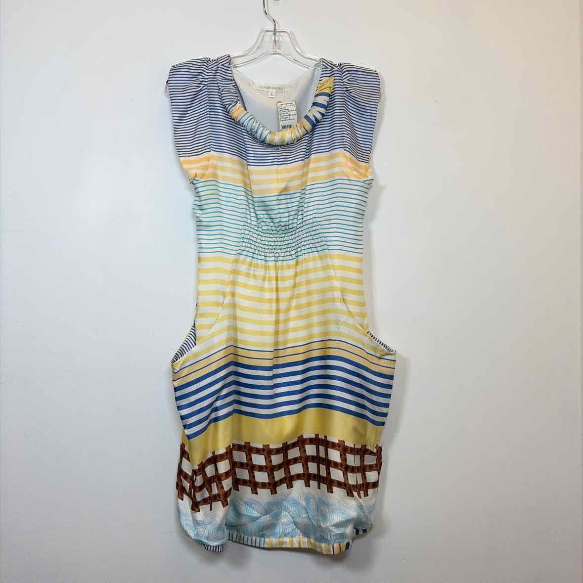 Pre-Owned Size L Tsumori Chisato Yellow Multi Casual Dress