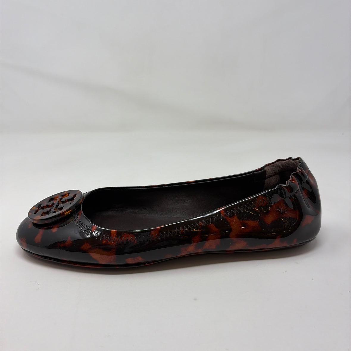 Pre-Owned Shoe Size 8.5 Tory Burch Tortoise Flats