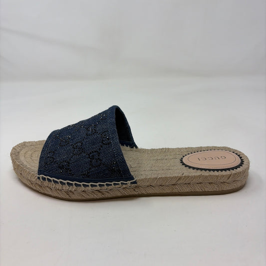 Pre-Owned Gucci Denim Denim Shoe Size 9.5 Designer Shoes