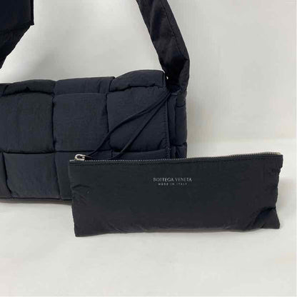 Pre-Owned Bottega Veneta Black Nylon Designer Handbag
