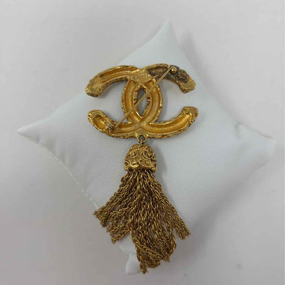 Pre-Owned Chanel Gold Metal Designer Jewelry