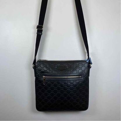 Pre-Owned Gucci Black Leather Designer Handbag