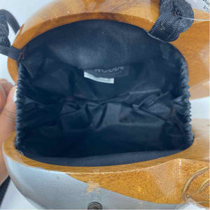Pre-Owned Timmy Woods Silver/Gold Wood Handbag