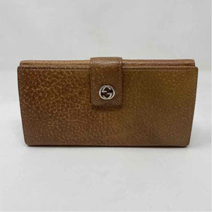 Pre-Owned Gucci Brown Leather Designer Wallet