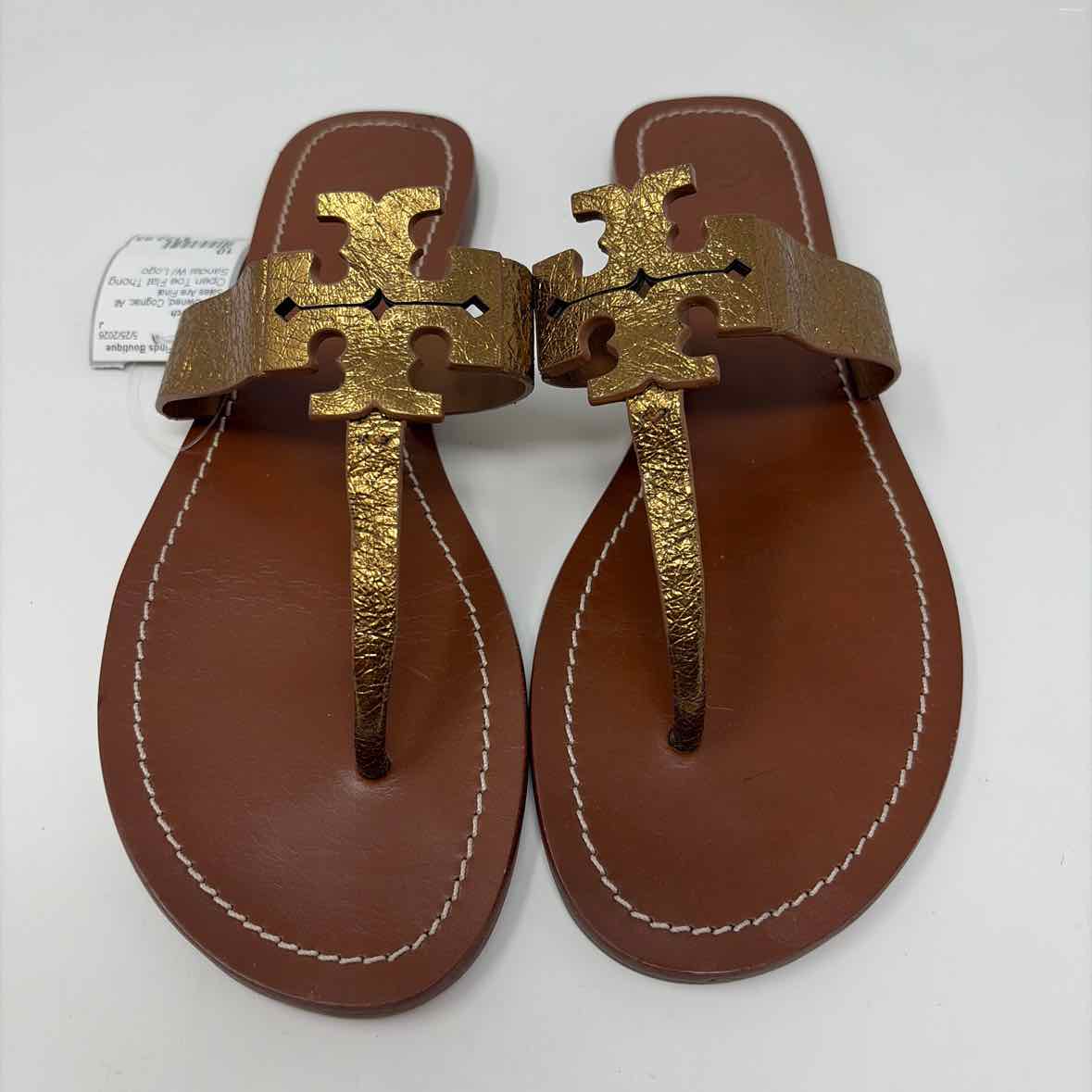 Pre-Owned Shoe Size 10 Tory Burch Cognac Sandals