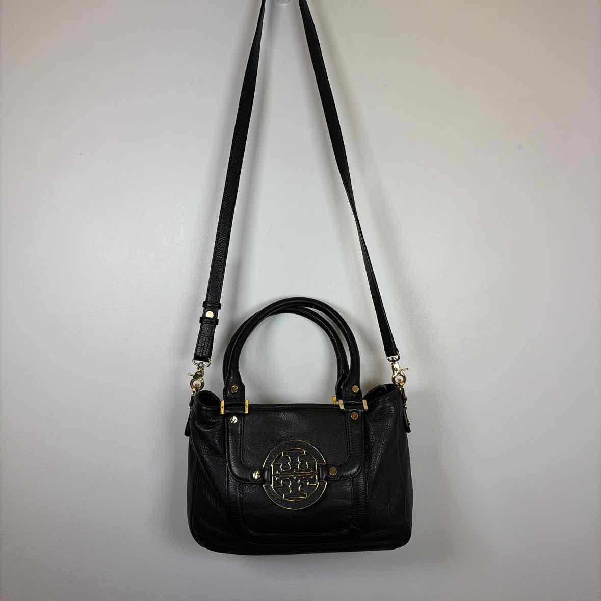 Pre-Owned Tory Burch Black Leather Handbag