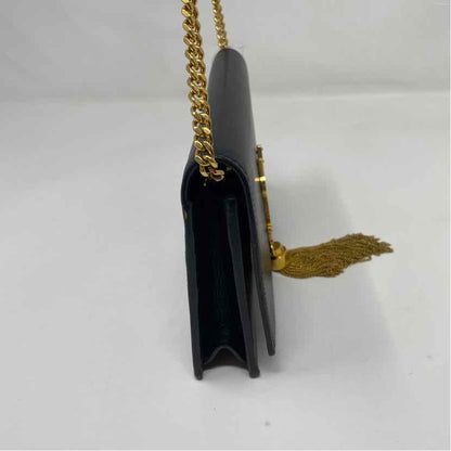 Pre-Owned Saint Laurent Black Leather Designer Handbag