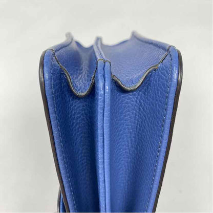 Pre-Owned Gucci Blue Leather Designer Handbag