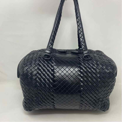 Pre-Owned Bottega Veneta Black Leather Designer Handbag