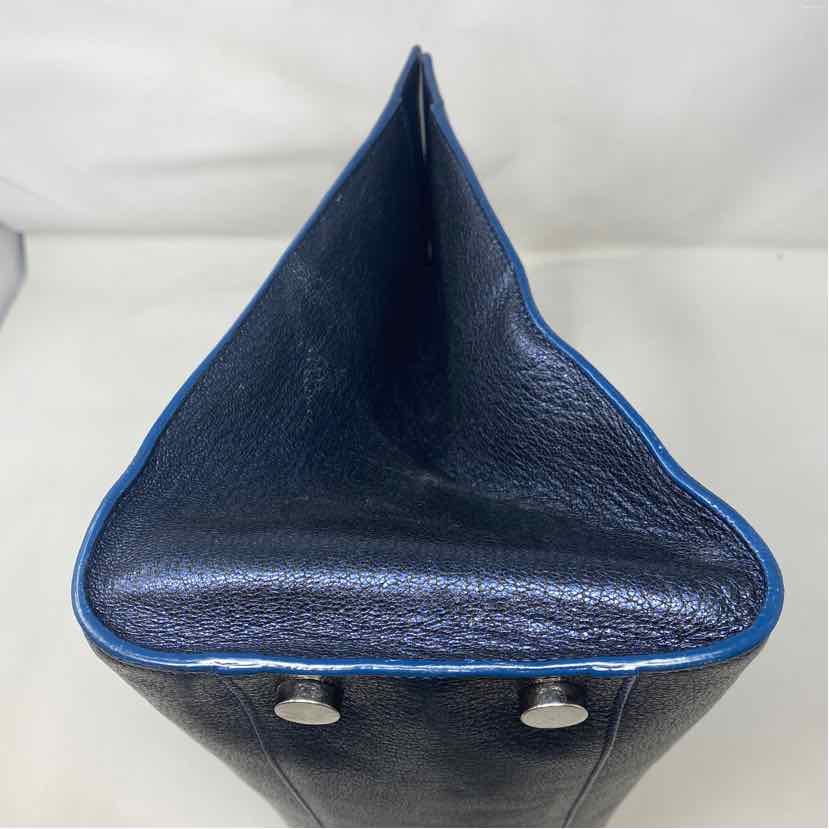 Pre-Owned Jimmy Choo Navy Leather Designer Handbag